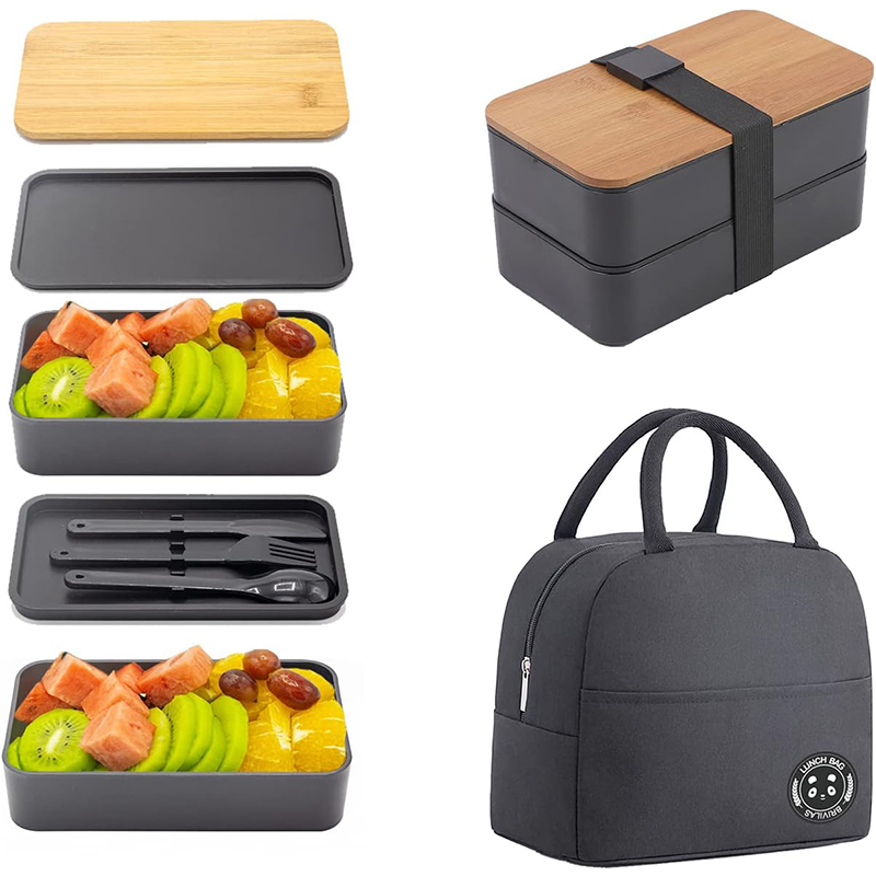 Meal Prep Japanese - Japoński pojemnik na bento z bambusową
