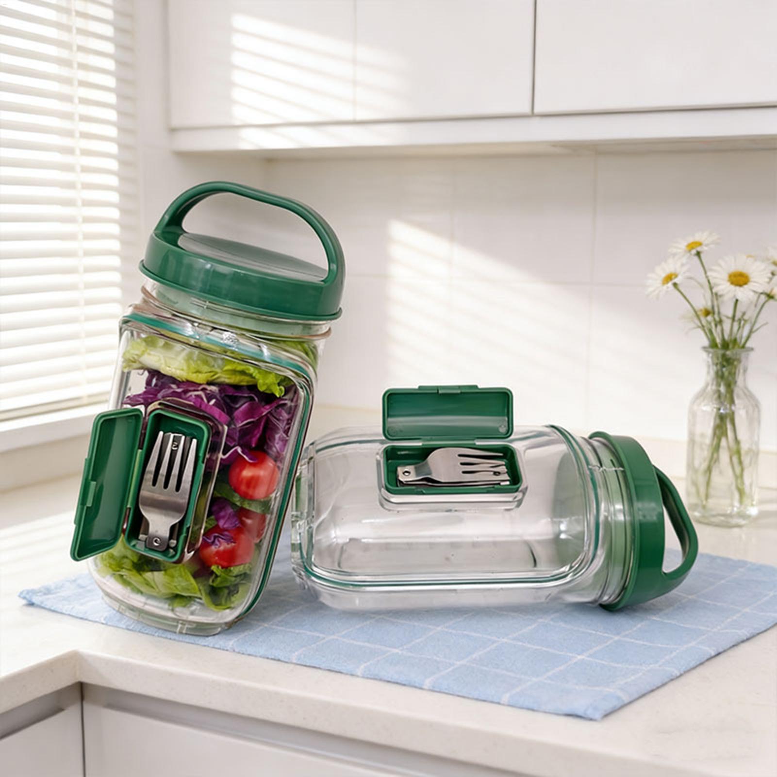 Meal Prep Gym - Pojemnik na sałatkę 1000 ml, szczelny,