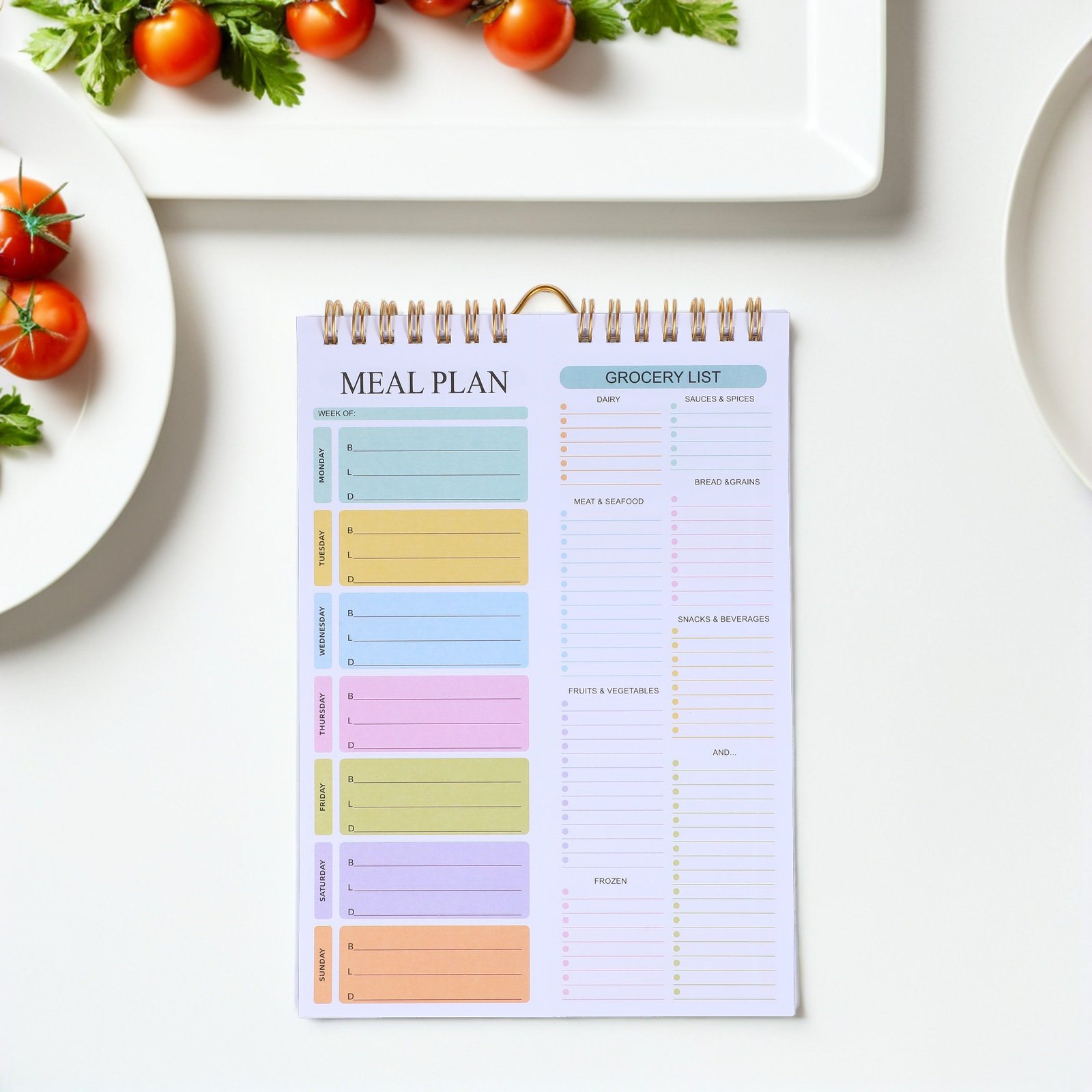Meal Prep Weekly - 52-stronicowy tygodniowy planer posiłków w formie