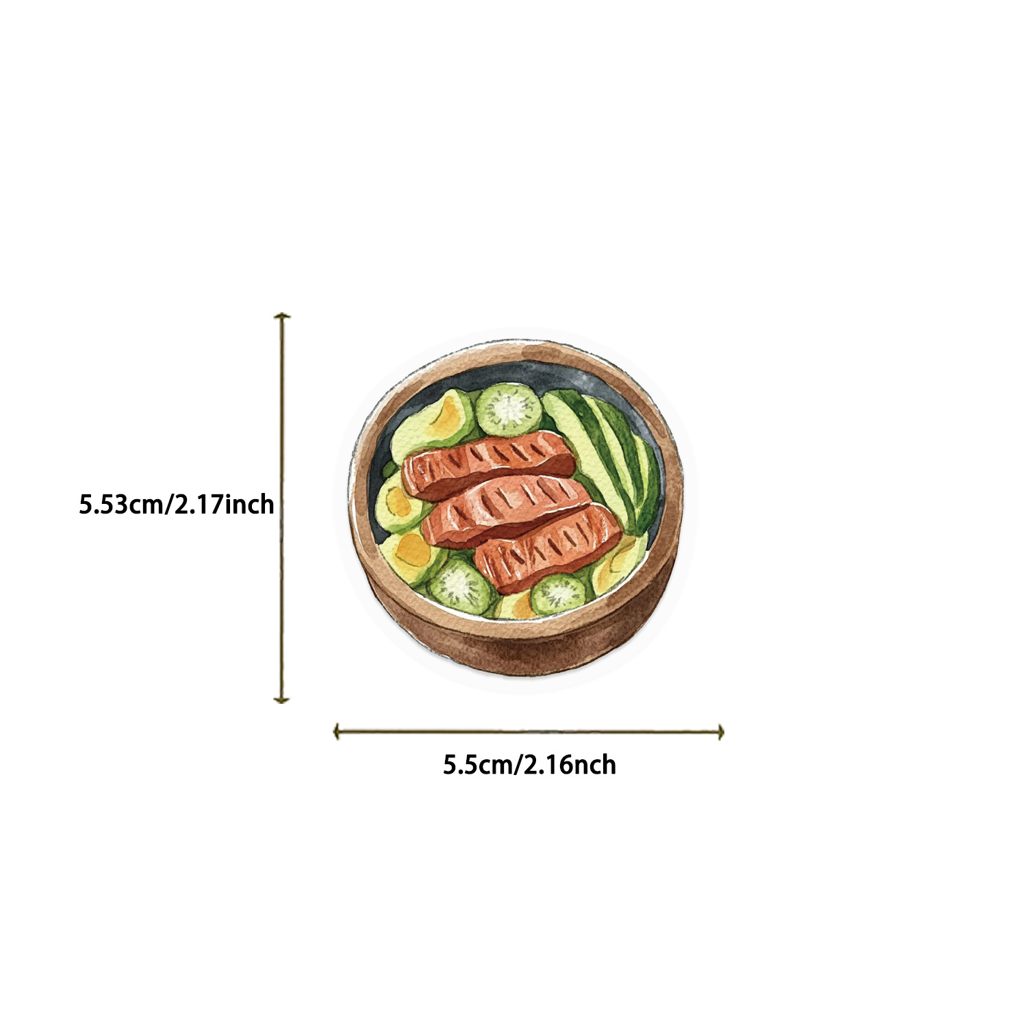 50 SZTUK Naklejek Akwarelowych – Meal Prep Gym recenzja i cena