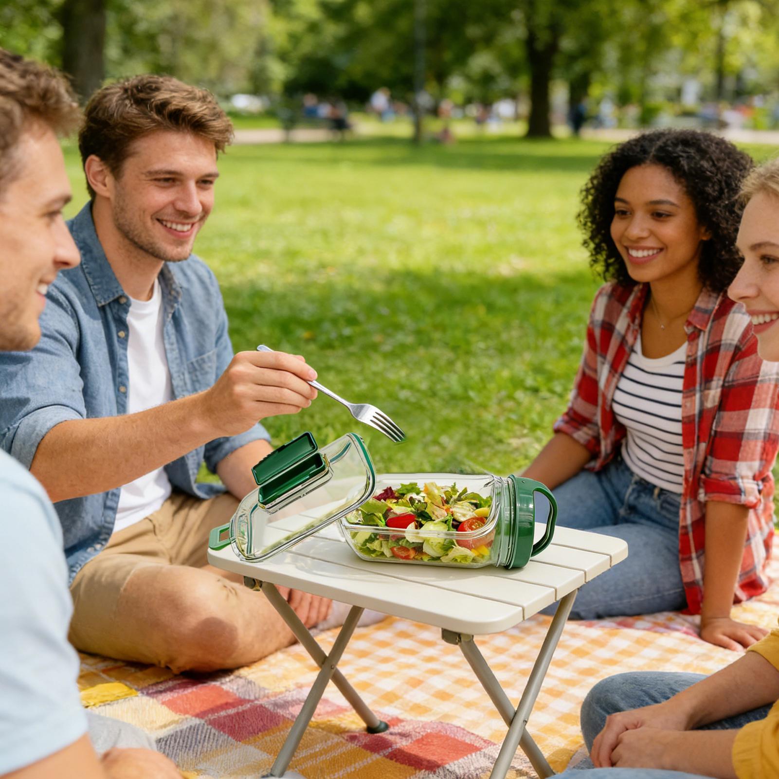 Pojemnik na sałatkę 1000 ml, s – Meal Prep Gym recenzja i cena